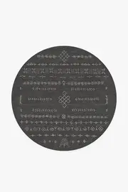 185' Round | Machine Washable Runner Rug | Kid & Pet Friendly | Indoor Rug | Astrid Soft Black Rug | Ruggable