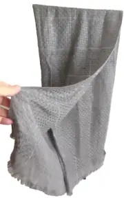 NWT Apt 9 So Soft Slate Grey w Silver Metallic Threads 21x64" Ladies Rayon Scarf