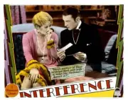 Interference Lobby Card Doris Kenyon Clive Brook 1928 Old Movie Photo