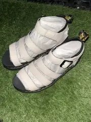 DR MARTENS WOMENS BLAIRE HIGH STRAP SANDALS SIZE 10 NEW WITH BOX BEIGE