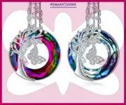 TREE of Life Urn, Cremation Urn Necklace, Silver Urn Pendant, BUTTERFLY Urn