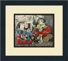 Pablo Picasso Claude and Paloma at Play Custom Framed Print