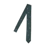 Striped tie One size Green