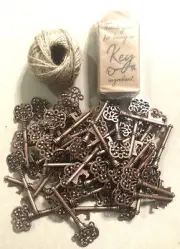 Key Bottle Opener Wedding Vintage Look Party Favor Skeleton Rustic Lot Of 49