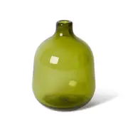 E Style Dalili Glass Decorative Bottle Flower Vase Home Decor 14cm Green