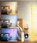 Soft Light LED Floor Lamp, RGB Color Changing Dimmable 61'' Tall Corner Lamps