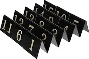 CHICAMPERA 15pcs Shaped Table Number Markers for Restaurant Detective Party Decorations Double Sided Design and Stable for Event Layouts and Crime Scene Themes