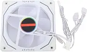 CPU Cooling Fan,120mm ARGB PWM Fan,LED Lights,Speed 800-1800RPM,9 Blades,Quiet Operat, ABS Material,for Computer Case (Forward Blades)