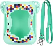 Silicone Cover Case for Bitzee Interactive Toy Digital Pet, Scratch Resistant Electronic Pets Travel Storage Bag with Lanyard, Perfect Holiday Girls & Boys (Green)