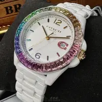 在飛比找momo購物網優惠-【COACH】COACH蔻馳女錶型號CH00167(白色錶面