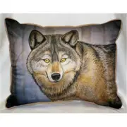 Betsy Drake ZP315 Grey Wolf Throw Pillow- 20 x 24 in.