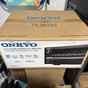 Onkyo TX-SR333 5.1 Channel 90Watts P/CH 3D 4K/UHD Bluetooth AV Receiver NEW