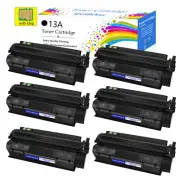6 Pack Q2613A Black Toner Cartridge for HP 13A Q2613A LaserJet 1300 1300N 1300T