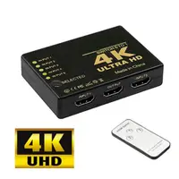 在飛比找momo購物網優惠-【LineQ】4K2K 高畫質HDMI 5進1出遙控切換器