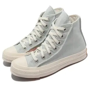 Converse 帆布鞋 Chuck 70 HI 女鞋 灰 淺藍 馬卡龍色 高筒 1970 三星標 奶油底 572611C [ACS 跨運動]