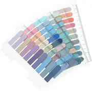 GRIRIW 5 Sheets Writable Sticky Tabs for Notebooks and Books Month Divider Markers Pet Material Practical Page Markers for Office School and Home Use Colors Per