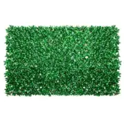 COLOURTREE Artificial Hedge 39"x79" Faux Leaves Expandable Plastic Green 2-Piece