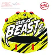 SEACHOICE SEA BEAST 2 Rider Deck Towable Tube 60" x 56" Tuff Shell EVA PVC 86921