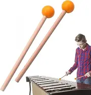 Gong Mallet - Wooden Percussion Mallet With Hard Rubber Head | Keyboard Drum Sticks Exquisite Workmanship For Marimba, Glockenspiel, Percussion Instruments, Professional Marimba Playing Accessories
