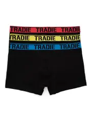 Tradie Multi Coloured Fitted Trunks 3 pack