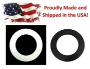50 Pack White or Black Plastic 4.25" Light Trim Goof Ring for 4" Recessed Can