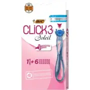 Bic - Soleil Click 3 Disposable Women's Razor / Shaver - 6 PACK NEW BOXED