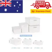 Plastic Storage Bin, 6 Storage Boxes with 4 Lids, Storage Basket, Container