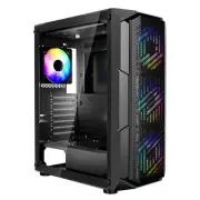 VEVOR Mid-Tower ATX PC Gaming Case Computer Case Box with 4 x 120 mm ARGB Fans
