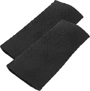 [Generic] 1 Pair ankle sleeve leg sleeves for men basketball calf sleeves for men Guard brace Ankle anti-sprain protector ankle brace sleeve shin splint cold (Black, One size（20 * 10cm）)