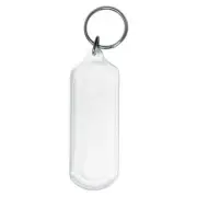 50 x KEVRON ID59 Clear Acrylic Key Tag With Key Ring -80mm x 28mm -FREE POST