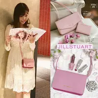 在飛比找松果購物優惠-日本雜誌附錄 JILL STUART 皮革質感多功能 側背包