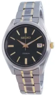 Seiko Discover More Titanium Quartz SUR377 SUR377P1 SUR377P 100M Men's Watch