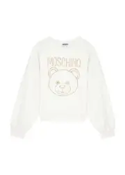Moschino Kids Logo-embellished Stretch-cotton Sweatshirt (10-14 Years) - White - 12YR (12 Years) 12YR (12 years)