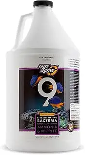 Fritz Aquatics FritzZyme 9 Live Nitrifying Bacteria Naturally Removes Amonia & Nitrite for Saltwater Fish (1-Gallon)