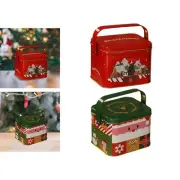 Christmas Gift Tinplate Box Cookie Tins Small Empty Rectangle Cookie Container