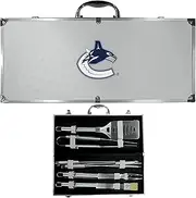 Siskiyou Unisex Edmonton Oilers® 8 pc Stainless Steel BBQ Set w/Metal Case BBQH90B-P