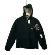 Carhartt Sierra Jacket Sherpa Lined Mens Medium J141 SPC Spruce Green NWT