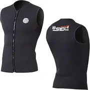 Men Women Wetsuit Top 3MM Neoprene Sleeveless Vest for Diving Surfing Swimming Sailing Slimming Sauna Workout
