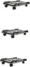 SHINEOFI 3sets Computer Tower Stand Casters Rolling CPU Cart Under Desk CPU Holder Mobile Computer Stand Pc Accessories 4roll*3