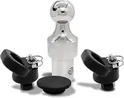 60638 Puck System Gooseneck Hitch Ball Kit, Compatible with 2013-2025 Dodge RAM 2500 3500, 2-5/16 Inch Gooseneck Ball for Truck Bed with 2 Gooseneck Safety Chain Anchors | 38000 lbs GTW/ 9500 lbs VTW