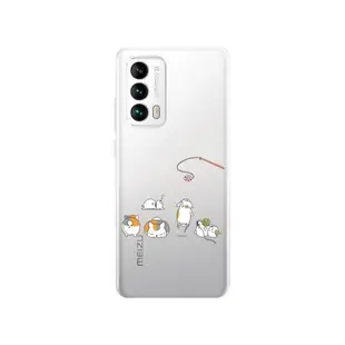 魅族20pro手機殼保護套meizu18個性創意硅膠釣貓咪龍貓圓弧邊透明殼17pro防摔全包16spro卡通可愛情侶