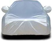 Compatible with Car Covers for Smax S-Max Taurus Tourneo Connect Transit prevent scratch frost Accessories,Silver cotton