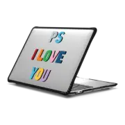 MacBook Pro 13-inch (M1 / M2 / Intel) Impact Case PS I Love You Rainbow Shadow Transparent