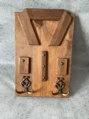 Handmade Wood Key Holder for Wall Decor Rustic Key Hook Housewarming Gift