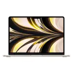 MACBOOK AIR 13 APPLE M2 晶片 配備 8核心 CPU, 10核心 GPU,256GB SSD 儲存空間-星光色