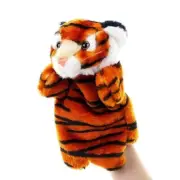 Tiger Plush Animal Hand Puppet Glove Kid Toy Kindergarten Show Parent-child Doll