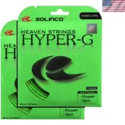 2 Packs of Premier Hyper-G 17g Tennis Strings - Pro Choice for Spin & Control