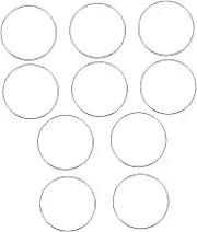 Ciieeo 10 Pcs Hoop Wreath Catcher Crafts Ring D Women Macrame Wire Circle Small Steel Woman Frame Making Sterling Ornament Silver