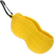 Peanut Shaped Golf Ball Holder Lightweight Portable Silicone Sleeve for Men's Golf Accessories