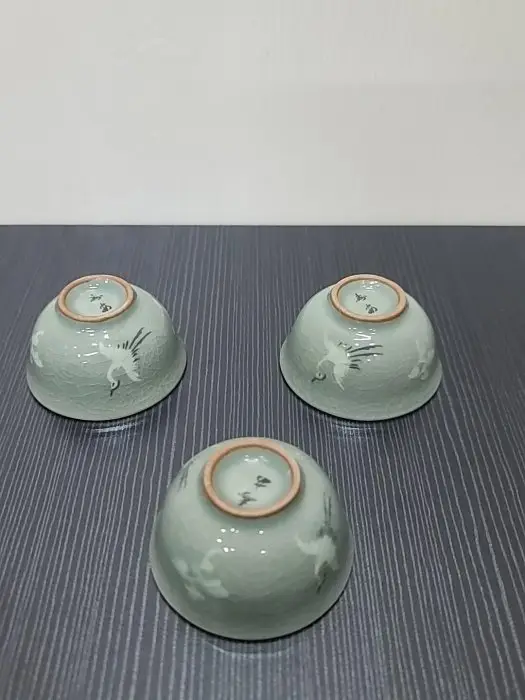 茶道具 耳付き花入 扶林窯 李奇休(又玄)作 青磁高麗青磁 高麗